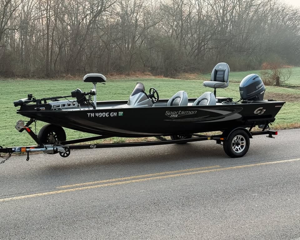 2019 G3 1710: Side profile on the trailer